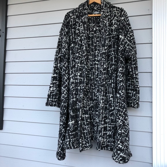 Alembika Jackets & Blazers - Alembika Coat Wool Angora Blend Tweed Lagenlook L